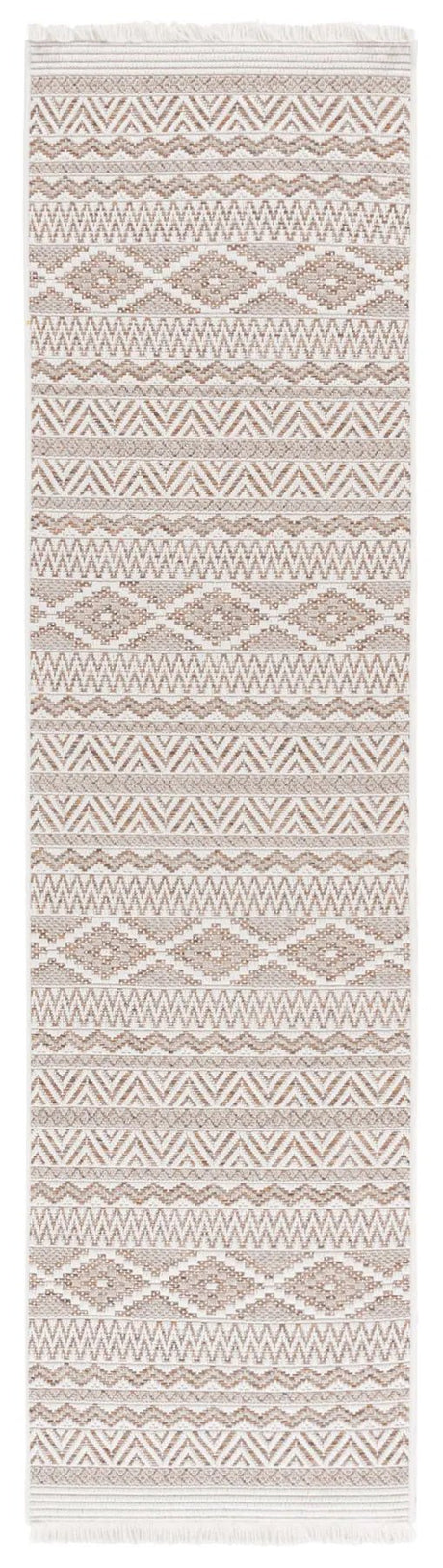 Safavieh Wicker 2'-2" x 8'-0" Rug in Orange / Beige