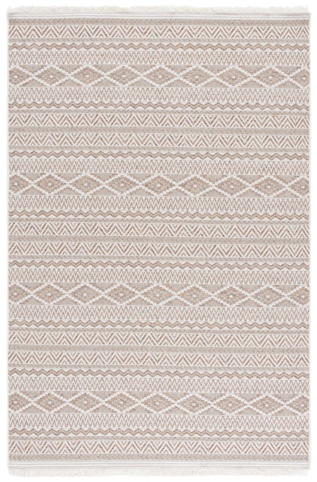Safavieh Wicker 4'-0" x 6'-0" Rug in Orange / Beige
