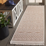 Safavieh Wicker 2'-2" x 8'-0" Rug in Orange / Beige