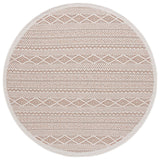 Safavieh Wicker 6'-7" x 6'-7" Rug in Orange / Beige