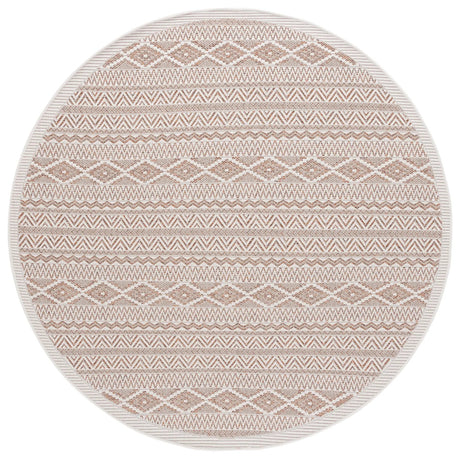 Safavieh Wicker 6'-7" x 6'-7" Rug in Orange / Beige