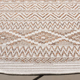 Safavieh Wicker 6'-7" x 6'-7" Rug in Orange / Beige