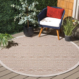 Safavieh Wicker 6'-7" x 6'-7" Rug in Orange / Beige