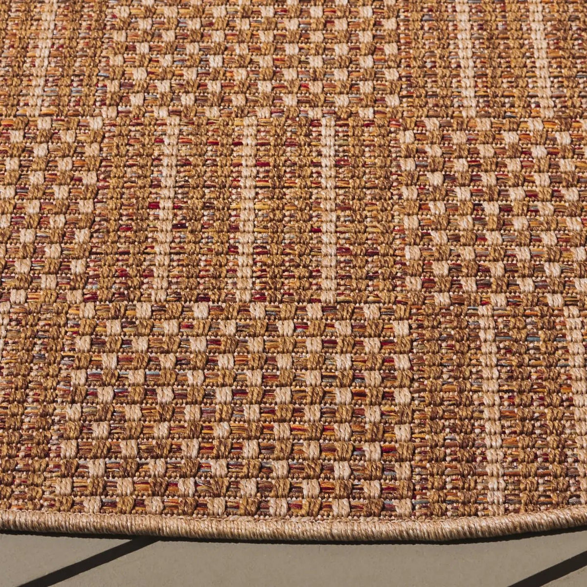 Safavieh Wicker 6'-7" x 6'-7" Rug in Natural / Brown