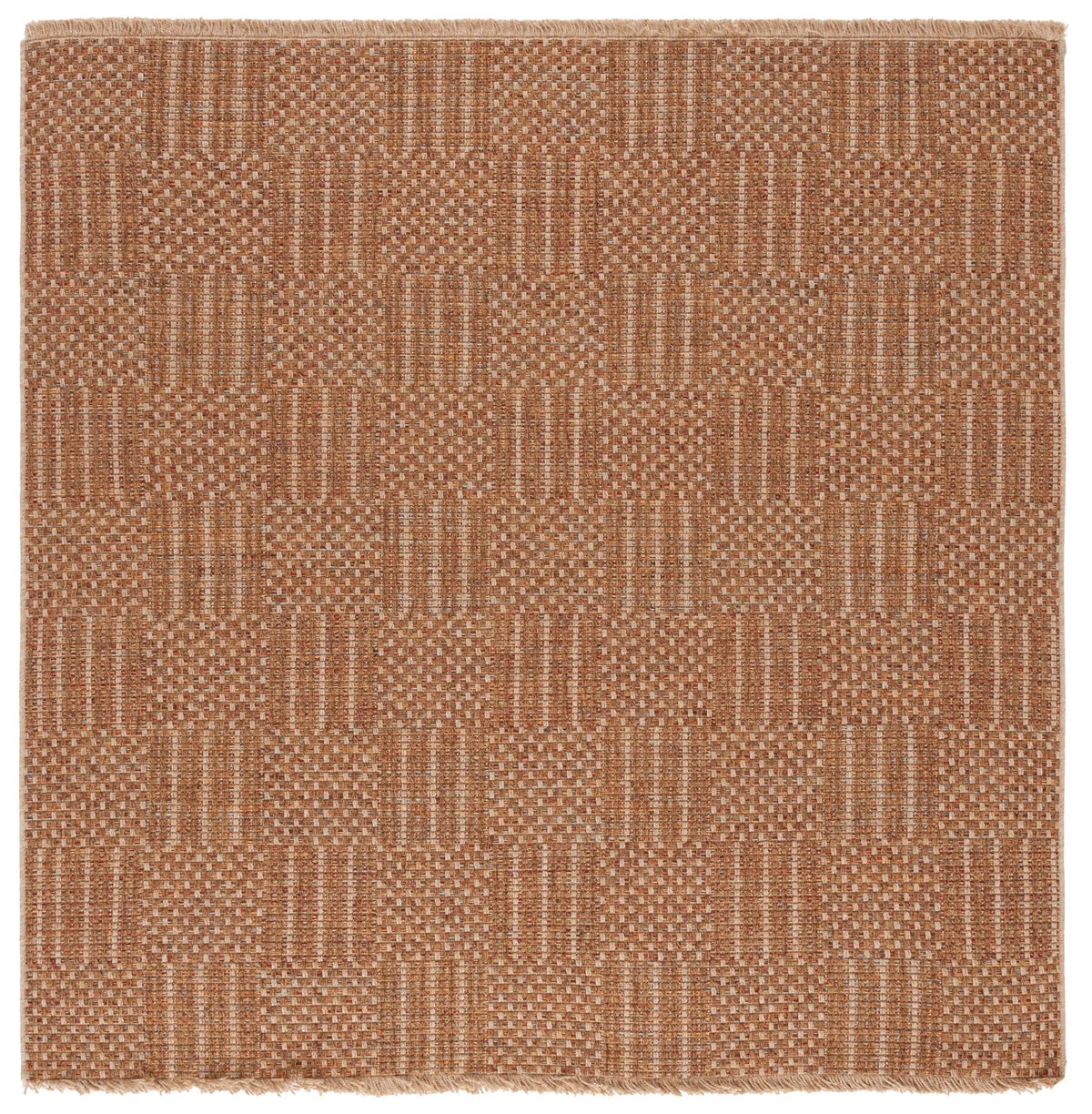 Safavieh Wicker 6'-7" x 6'-7" Rug in Natural / Brown