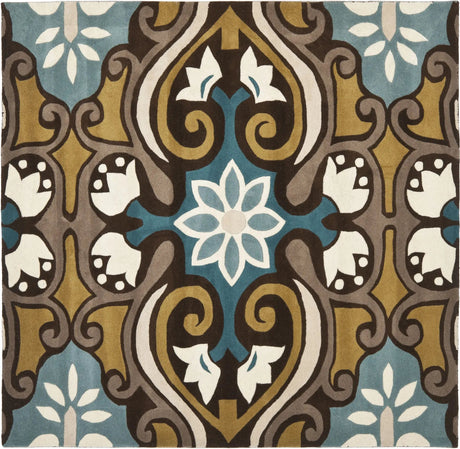 Safavieh Wyndham 7'-0" x 7'-0" Rug in Blue / Multi