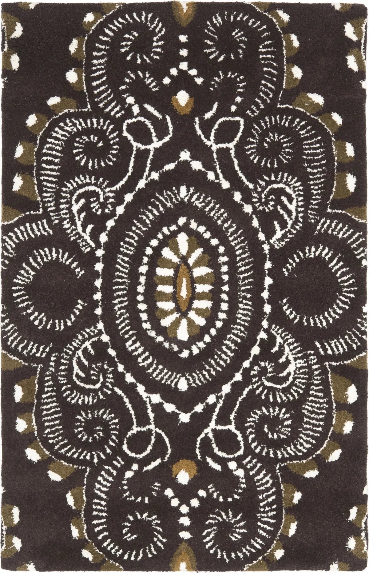 Safavieh Wyndham 2'-6" x 4'-0" Rug in Brown / Ivory