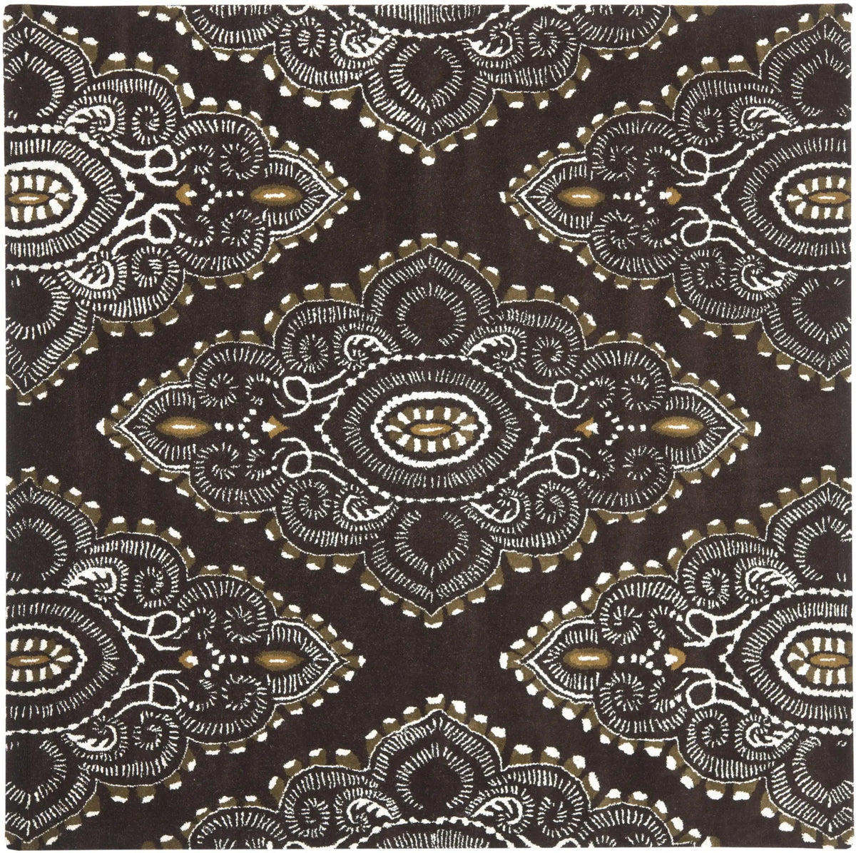 Safavieh Wyndham 7'-0" x 7'-0" Rug in Brown / Ivory