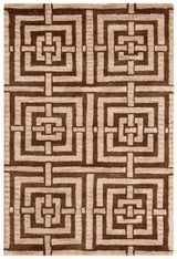 Safavieh Wyndham 4'-0" x 6'-0" Rug in Brown