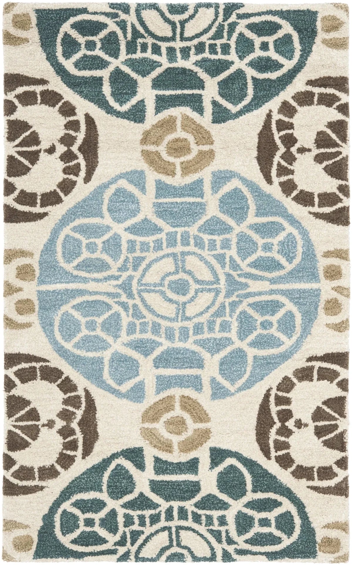 Safavieh Wyndham 2'-0" x 3'-0" Rug in Beige / Blue