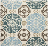 Safavieh Wyndham 7'-0" x 7'-0" Rug in Beige / Blue