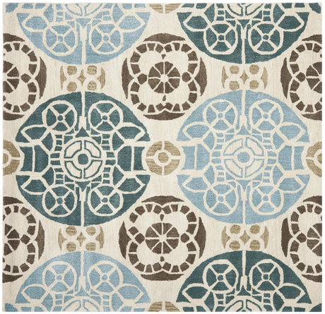Safavieh Wyndham 7'-0" x 7'-0" Rug in Beige / Blue