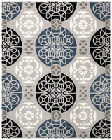 Safavieh Wyndham 10'-0" x 14'-0" Rug in Grey / Black