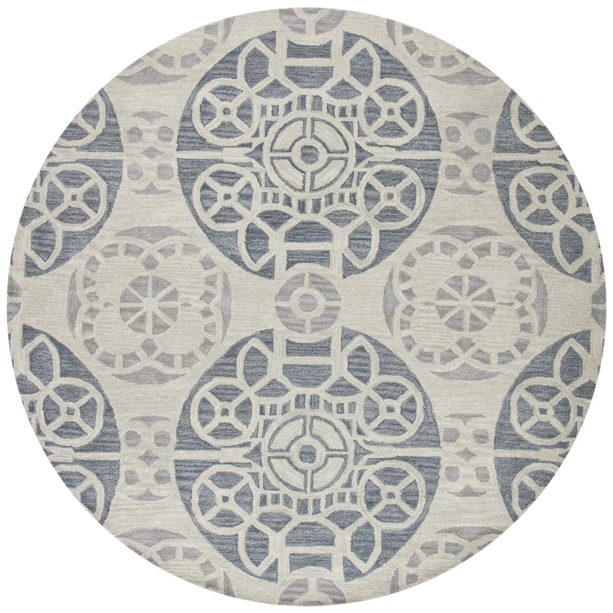 Safavieh Wyndham 7'-0" x 7'-0" Rug in Silver / Blue