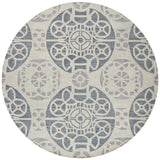 Safavieh Wyndham 7'-0" x 7'-0" Rug in Silver / Blue