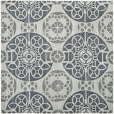 Safavieh Wyndham 7'-0" x 7'-0" Rug in Silver / Blue