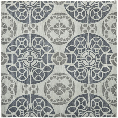 Safavieh Wyndham 7'-0" x 7'-0" Rug in Silver / Blue
