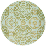Safavieh Wyndham 7'-0" x 7'-0" Rug in Turquoise / Green