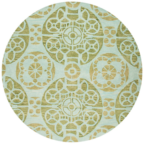 Safavieh Wyndham 7'-0" x 7'-0" Rug in Turquoise / Green