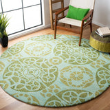 Safavieh Wyndham 7'-0" x 7'-0" Rug in Turquoise / Green