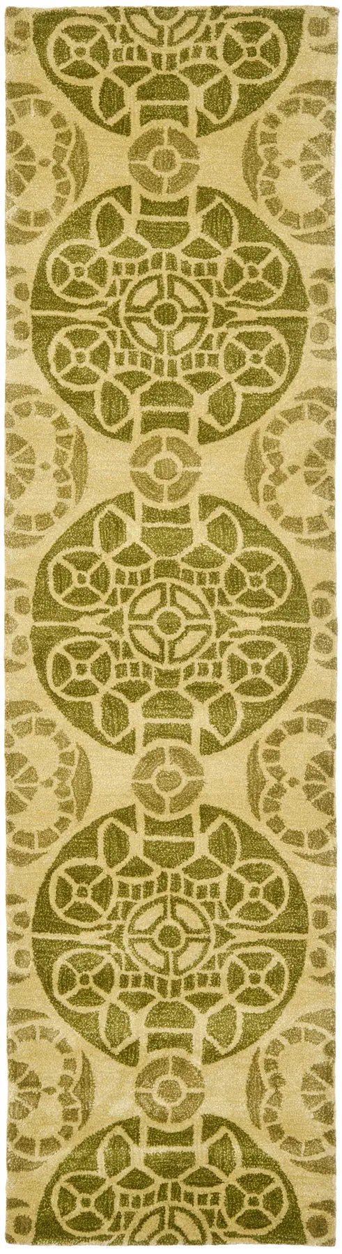 Safavieh Wyndham 2'-3" x 9'-0" Rug in Honey / Green