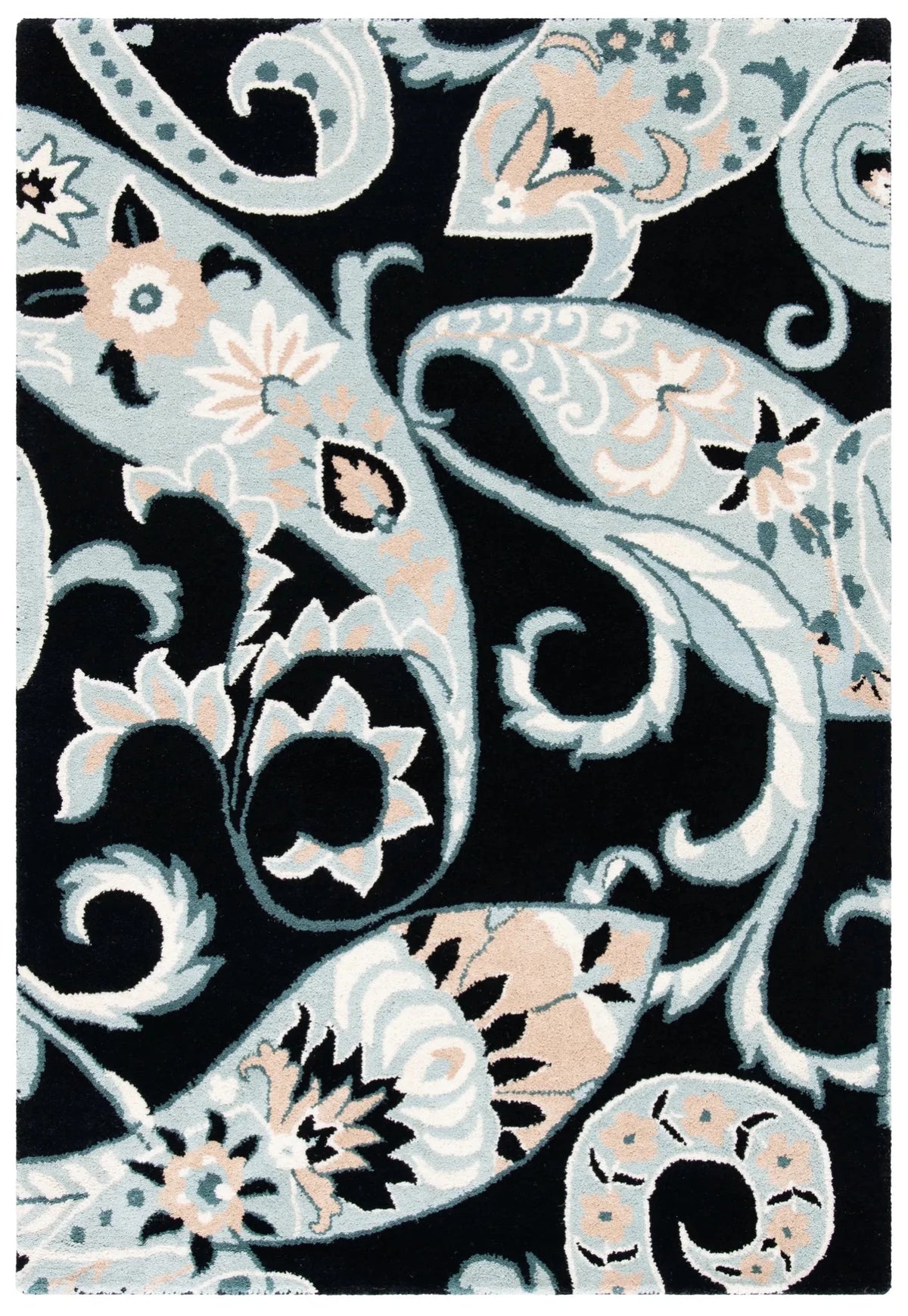 Safavieh Wyndham 4'-0" x 6'-0" Rug in Black / Multi