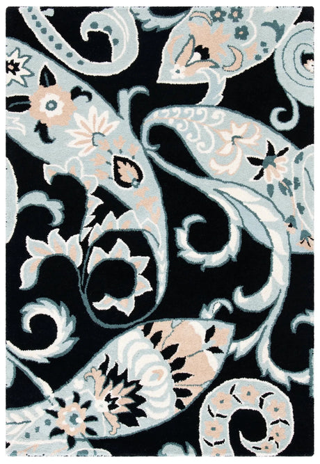 Safavieh Wyndham 4'-0" x 6'-0" Rug in Black / Multi