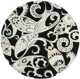 Safavieh Wyndham 7'-0" x 7'-0" Rug in Black / Multi