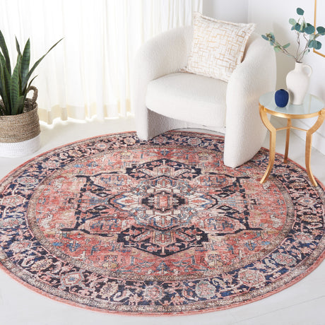 Safavieh Serapi Sep624P Rust/Navy Rug.