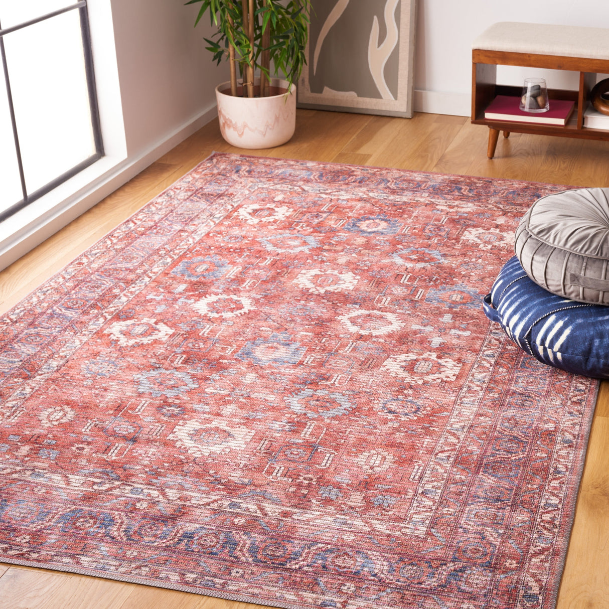 Safavieh Serapi Sep646P Rust/Blue Rug.