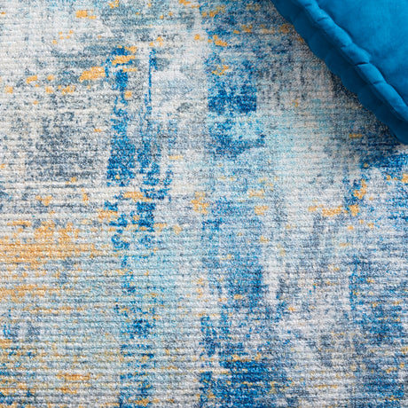 Safavieh Sequoia Seq100A Ivory Blue/Gold Rug.