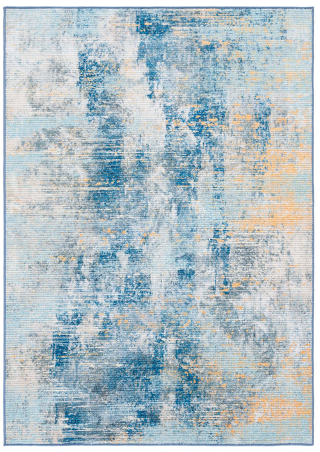 Safavieh Sequoia Seq100A Ivory Blue/Gold Rug.