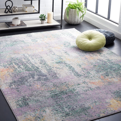 Safavieh Sequoia Seq101Y Green/Purple Rug.