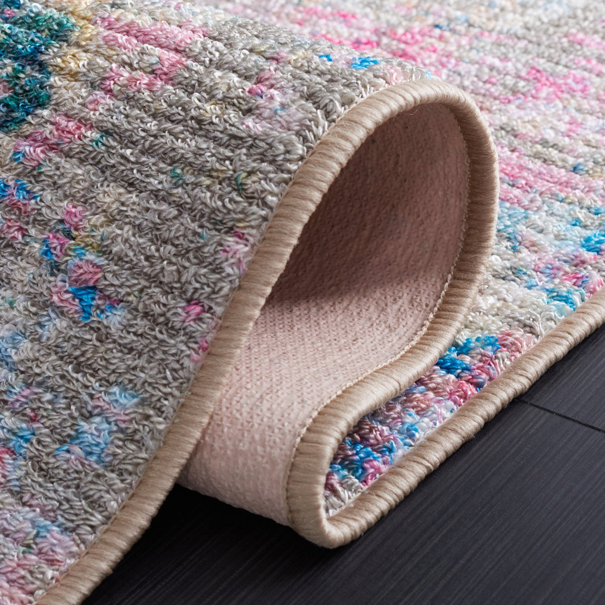 Safavieh Sequoia Seq102Y Green/Pink Rug.