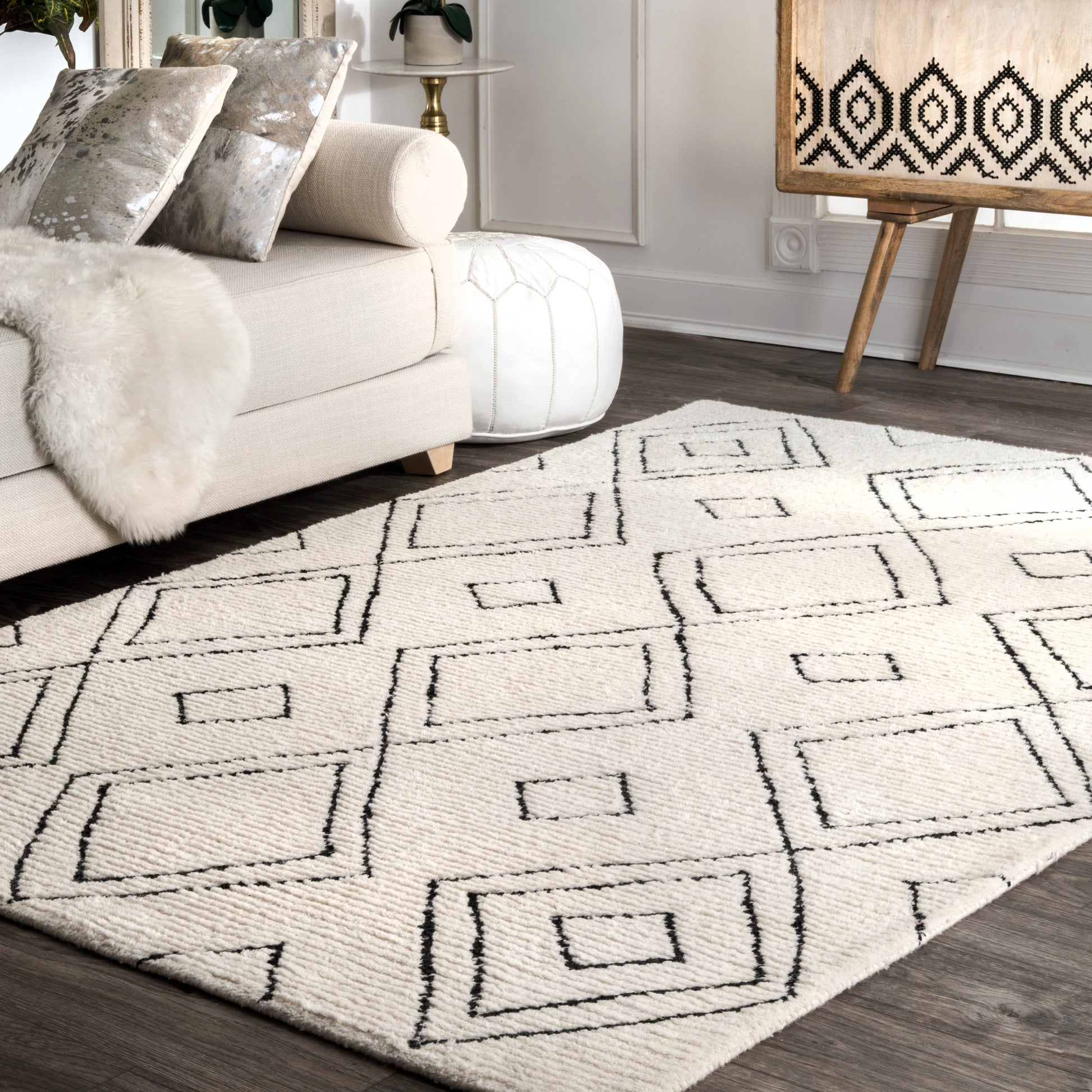 Nuloom Hand Tufted Dawne Gyml01A Natural Area Rug