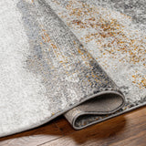 Surya San Francisco Sfo-2300 Charcoal, Ivory, Light Slate, Black, Mustard, Rust Rug.