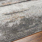 Surya San Francisco Sfo-2300 Charcoal, Ivory, Light Slate, Black, Mustard, Rust Rug.