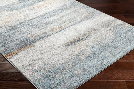 Surya San Francisco Sfo-2301 Blue, Ivory, Charcoal, Black, Mustard, Rust Rug.