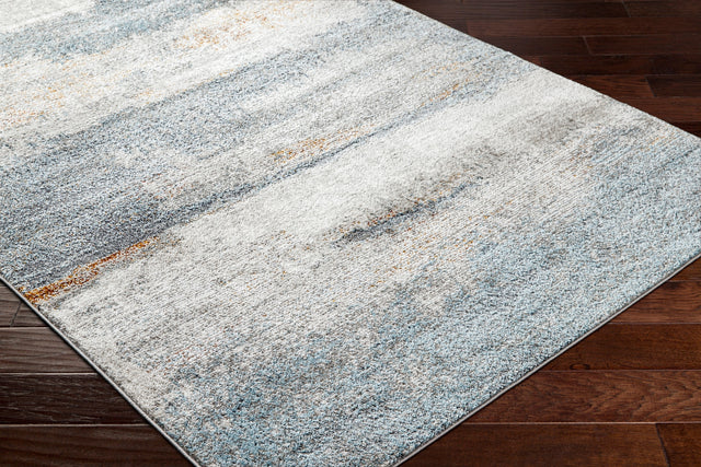 Surya San Francisco Sfo-2301 Blue, Ivory, Charcoal, Black, Mustard, Rust Rug.