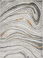Surya San Francisco Sfo-2305 Light Gray, Ivory, Charcoal, Black, Mustard, Rust Rug.
