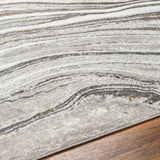 Surya San Francisco Sfo-2305 Light Gray, Ivory, Charcoal, Black, Mustard, Rust Rug.