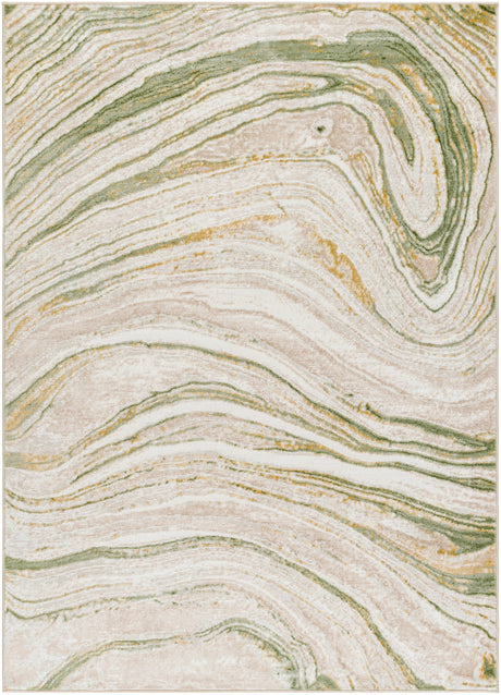 Surya San Francisco Sfo-2307 Ivory, Sage, Taupe, Olive, Tan Rug.