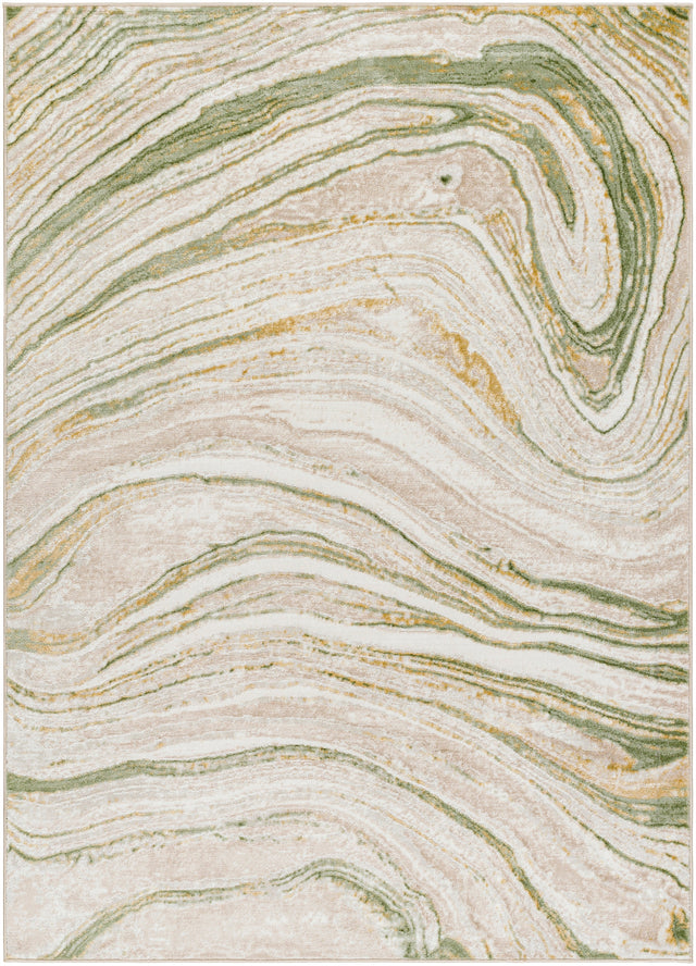 Surya San Francisco Sfo-2307 Ivory, Sage, Taupe, Olive, Tan Rug.