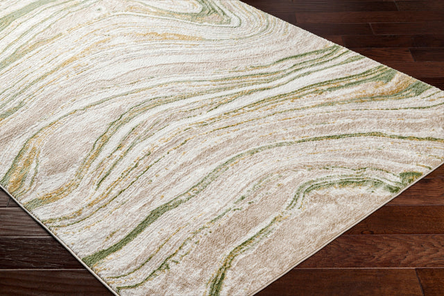 Surya San Francisco Sfo-2307 Ivory, Sage, Taupe, Olive, Tan Rug.
