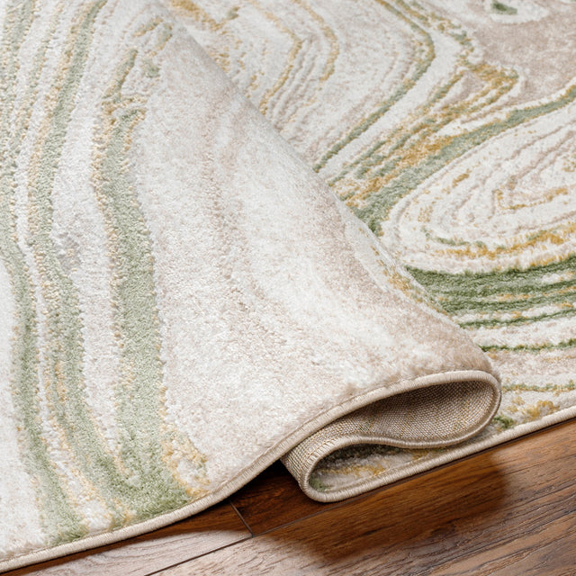 Surya San Francisco Sfo-2307 Ivory, Sage, Taupe, Olive, Tan Rug.
