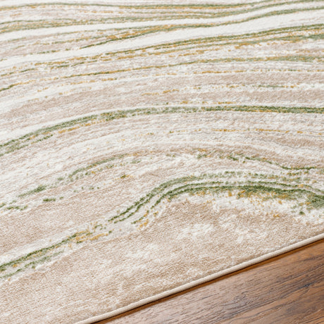 Surya San Francisco Sfo-2307 Ivory, Sage, Taupe, Olive, Tan Rug.