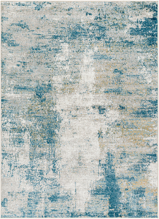 Surya San Francisco Sfo-2308 Blue, Light Gray, Ivory, Denim, Tan, Light Slate Area Rug