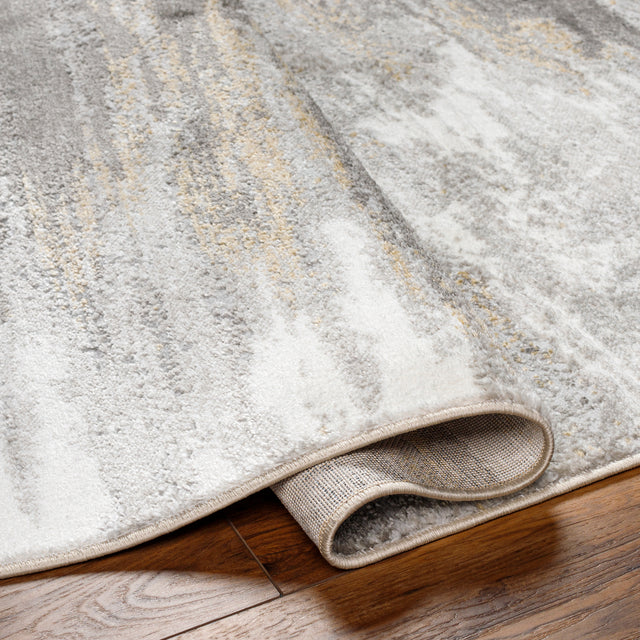 Surya San Francisco Sfo-2311 Light Gray, Ivory, Tan, Mustard, Light Slate Rug.