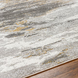 Surya San Francisco Sfo-2311 Light Gray, Ivory, Tan, Mustard, Light Slate Rug.