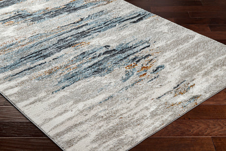 Surya San Francisco Sfo-2312 Ivory, Light Gray, Blue, Black, Mustard, Rust Rug.